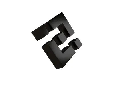 Binance Coin 006 Low-poly 3D model