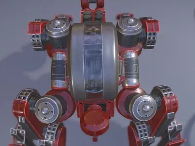 Terrain Walker Collection Low-poly 3D model