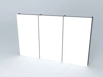 3 glass panel Free 3D model