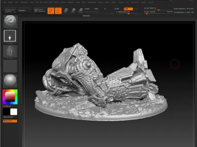 EPIC - ARMAGEDDON titans graveyard set 1 3D print model