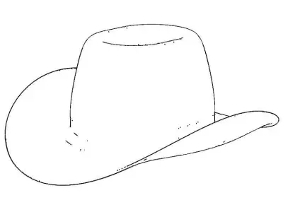 Western Cowboy Hat 3D model