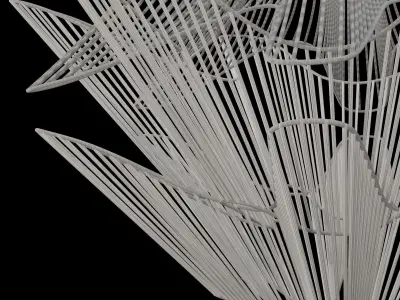 Terzani Moire Movement Chandelier 3D model