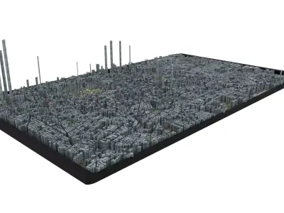  City of Milan Low-poly 3D model