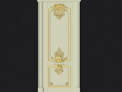 door High quality 3d models for processing on a cnc machine 3D model