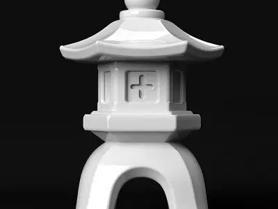 Toro Japanese Lantern 3D print model