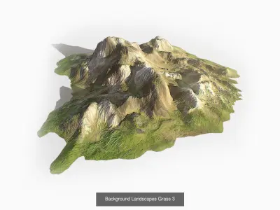 Background Landscapes Grass Collection 3D Model Pack
