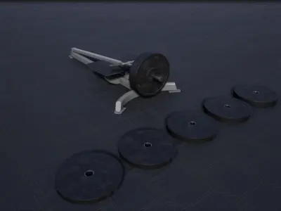 Tbar Row  Low-poly 3D model