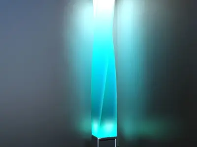 Twisty Floor Lamp 3D model