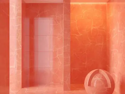 Marble wall 221 3D model