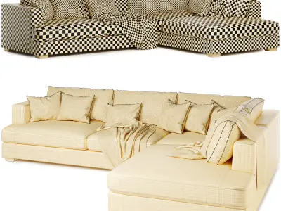 Brandon corner sofa 3D model purchase
