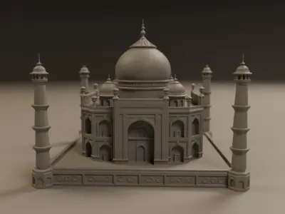 Taj mahal 3D print model
