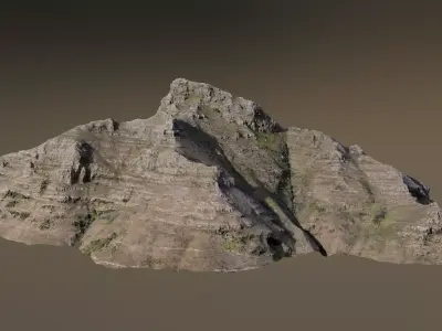 Mountain 01 Low-poly 3D model