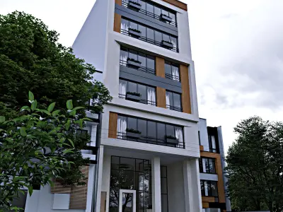 modern apartments 3D model