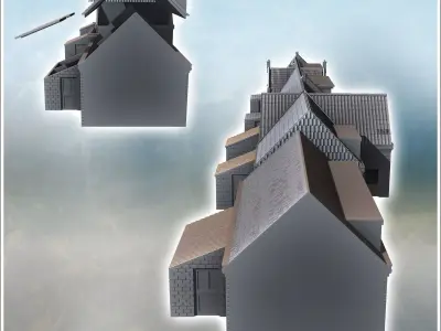 Set of three large modern buildings Zwateweg Netherlands - World 3D print model