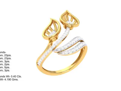 Delicate Ring - 15 3D print model