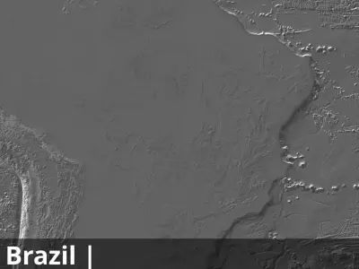 Brazil Occlusion Thickness Cavity Curvature 14k High res Maps Texture
