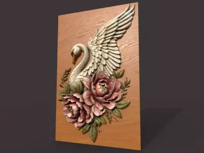  floral relief sculptu 3 3D model