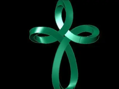 cross pendant 3D print model