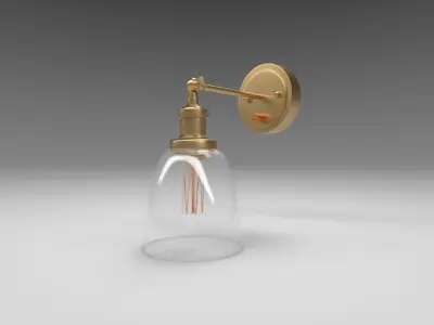 Glass Wall Lights Low-poly 3D model