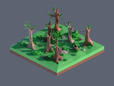 land 89A Low-poly 3D model