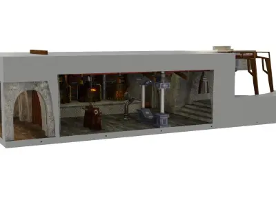 Jabbas Throne Room - Boiler Room - Complete set 1-18 scale 3D Model Pack