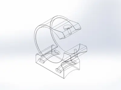 Universal Flashlight Mount for Bicycles 3D print model