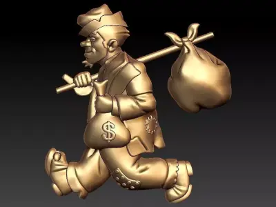 TINTIN EL CAPITAN HADDOCK 3D print model