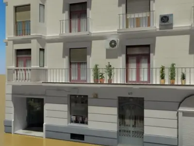 Building apartment - apartment 3D model