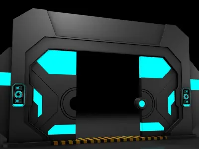 Sci Fi Door  3D model
