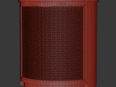 Wooden side table  3D model