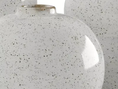 Small White Vases 3D model