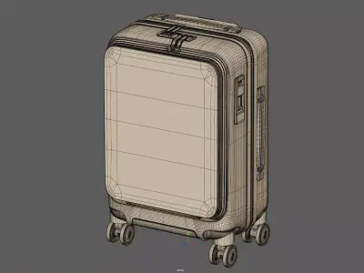 Trolley Suitcase Travel Bag 3D model
