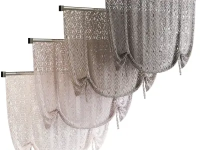 Tie Up Shade Low-poly 3D model