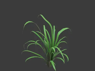 Cartoon grass 3D model