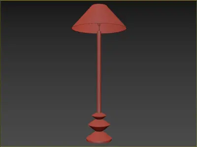 RH Pesaro Floor Lamp - Elegant Modern Lighting Design 3D model