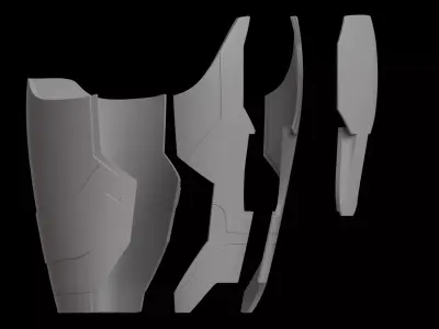 Ironman Mk42 43 forearm CAD model 3D model