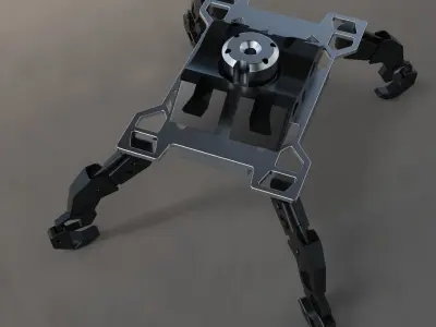mechanical claw scifi robot  3D model