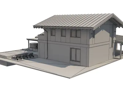 Chalet House 2 3D model