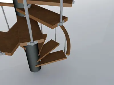 Spiral stairs Free 3D model