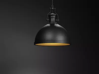 Industrial ceiling Lamp - 2k textures  3D model purchase
