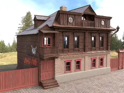 Old House2 Low-poly 3D model