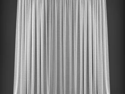 Curtain Low-poly 3D model 135