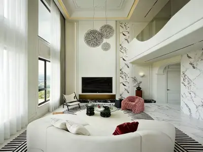 Modern light luxury style 3D model