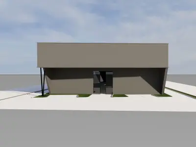 Warehouse Exterior 2 3D model