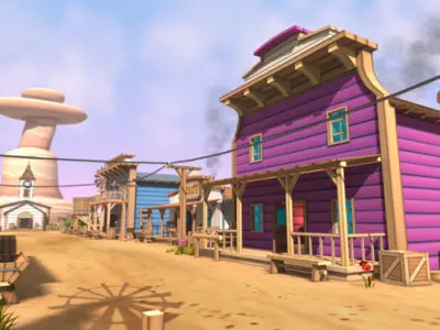 3D Cartoon Western Pack Vol 2 Low-poly 3D model