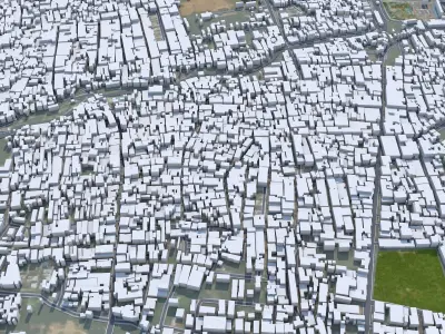 Salem Tamil Nadu India 40km Low-poly 3D model