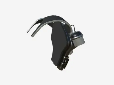 SciFi Backpack B08 Steel Bright - Fashion Character Design Low-poly 3D model