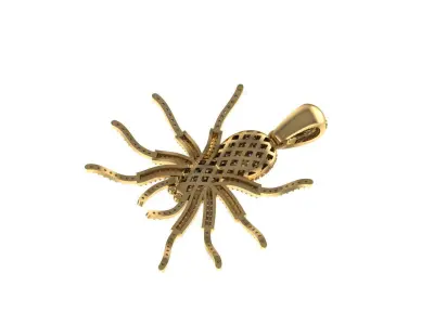 Spider Pendant Lord Ganesh 3d model 3D print model