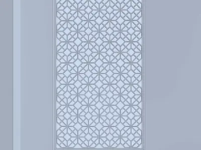 3d screen lattice pattern for window Low-poly 3D model