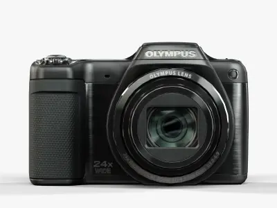 Olympus Stylus SZ15 compact digital camera Low-poly 3D model